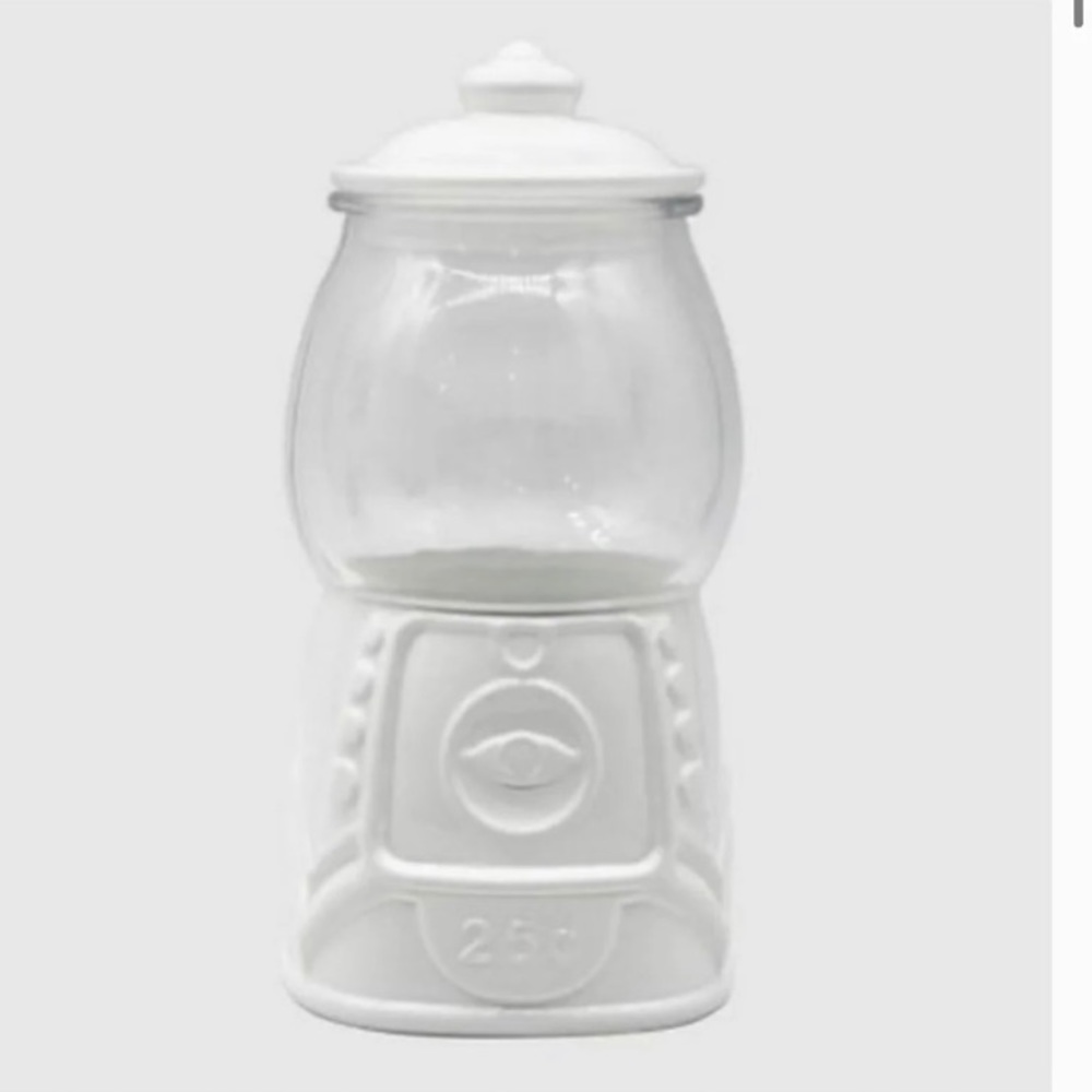 Target Bullseye White Gum-ball Machine